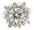 3.01 Carat Round Cut Lab Grown Diamond Ring With Marquise Cut Diamond Halo For Sale