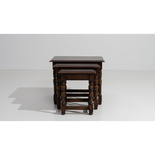 1970s Set Of Three Nesting Tables For Sale - Image 12 of 13