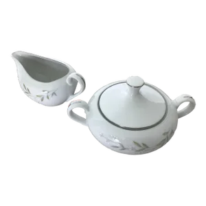 1970s St. Regis China Tea Service Coffee Server and Sugar Bowl Set- 2 Pieces