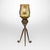 Antique Tiffany Studios Tripod Candlestick With Favrile Glass Shade For Sale - Image 10 of 10