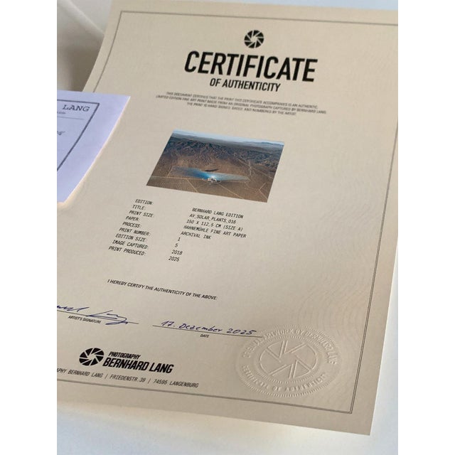 "AV_Solar_Plants_016" Contemporary Limited Edition Fine Art Photograph by Bernhard Lang For Sale - Image 6 of 9