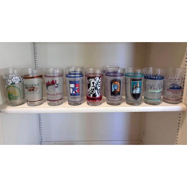 Vintage Triple Crown Horse Racing Glass Collection – Kentucky Derby, Preakness & Belmont – 44 Pieces For Sale - Image 4 of 9