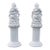 Pair of Antique Classical Figural Terra Cotta Sculptures on Stands C1890 For Sale