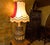 Antique Wooden Pendulum Wheel Lamp For Sale - Image 9 of 9