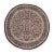 Boho Chic 1990's Floral Pak-Persian Black/Gray Wool Round Rug- 8'2'' X 8'2'' For Sale