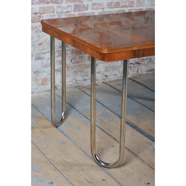 Bauhaus Oak Foling Table by J. Halabala for UP Zavody, Czech, 1930s For Sale - Image 14 of 18