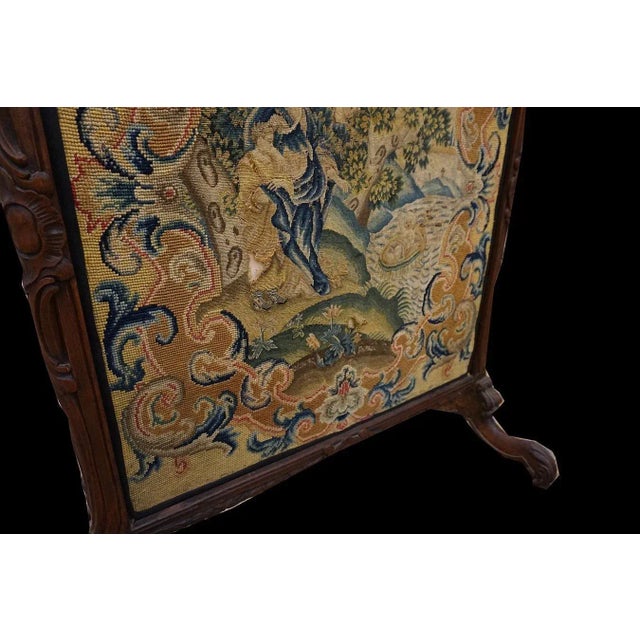 Textile Mid-18th Century English Biblical Needlepoint With Story of Moses Beingby Bithiah in the Nile. For Sale - Image 7 of 12