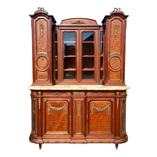 Louis XVI Style Dining Room Set, Set of 9 For Sale