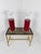 Italian Ruby Red Glazed Ceramic and Brass Twin Table Lamps, 1970s, Set of 2 For Sale - Image 11 of 18