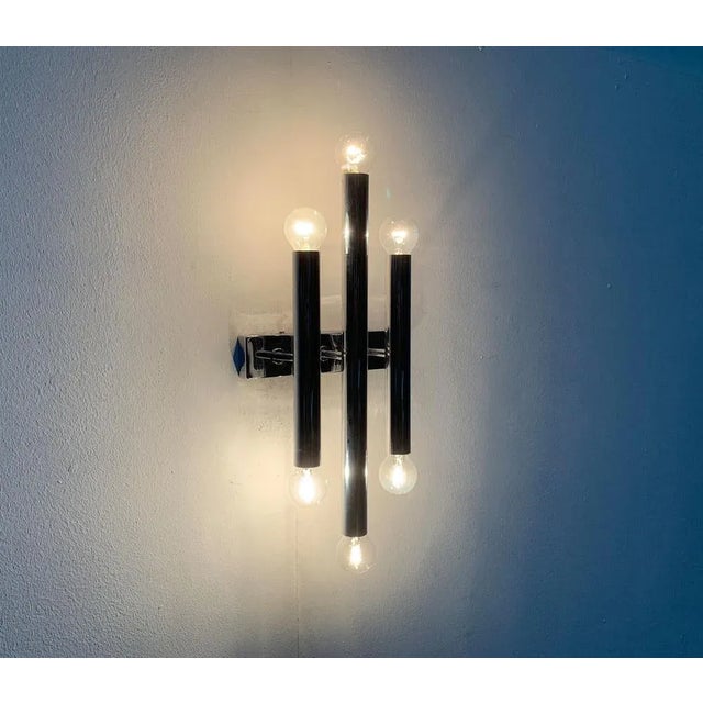 Mid-Century Space Age Chrome Wall Lamp For Sale - Image 11 of 18