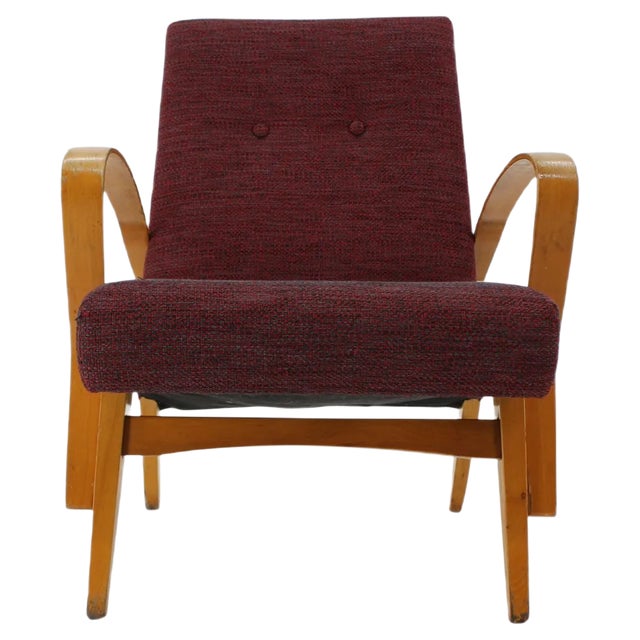 Mid-Century Armchair, Czechoslovakia, 1960s For Sale
