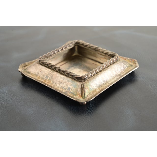 Art Deco Roycroft Arts & Crafts Silver Finished Copper Desk Calendar Frame or Picture Frame For Sale - Image 3 of 13