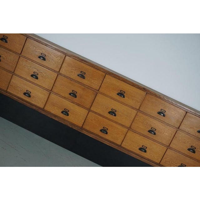 Large Vintage Dutch Oak Shop Cabinet, 1950s For Sale - Image 13 of 18