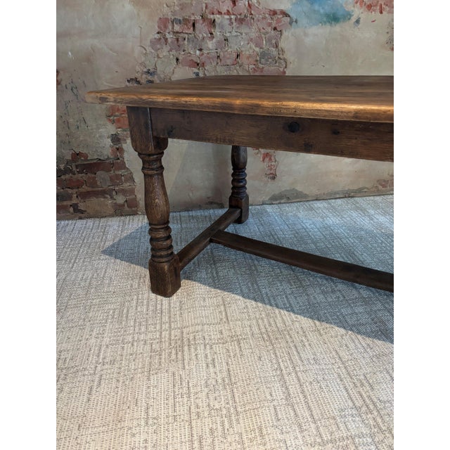 Beautifull rustic old French refectory table in oak with niche patina. Good dimensions for a family dining table for up to...