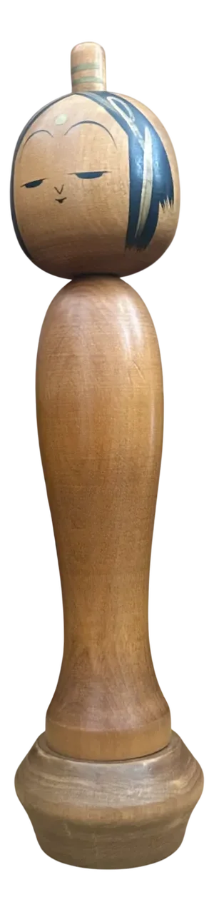 Goddess of Mercy Kokeshi by Kato Kuen, Japan, 1950s-1960s