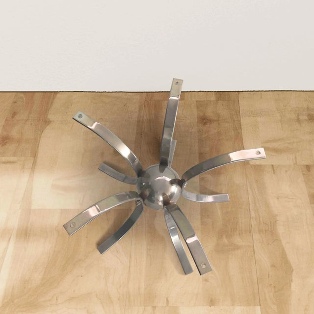 Contemporary Space Age Coffee Table in Chrome and Smoked Glass, 1960s For Sale - Image 3 of 7