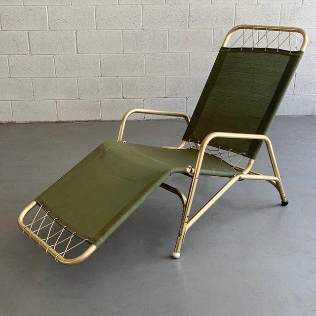 1940’s Aluminum Lounge Chair by the Troy Sunshade Company Chairish