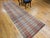 Vintage American Rag Runner, Hand-Woven Wool & Cotton, Ivory & Red Stripe Pattern, 3x13 For Sale - Image 11 of 14