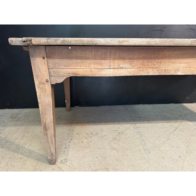 Wood French Normandy Scrub Top Kitchen Dining Table, 1850 For Sale - Image 7 of 16