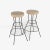 Frederic Weinberg Weinberg Style Mid Century Brown Vinyl and Iron Stools - Set of 4 For Sale - Image 4 of 9