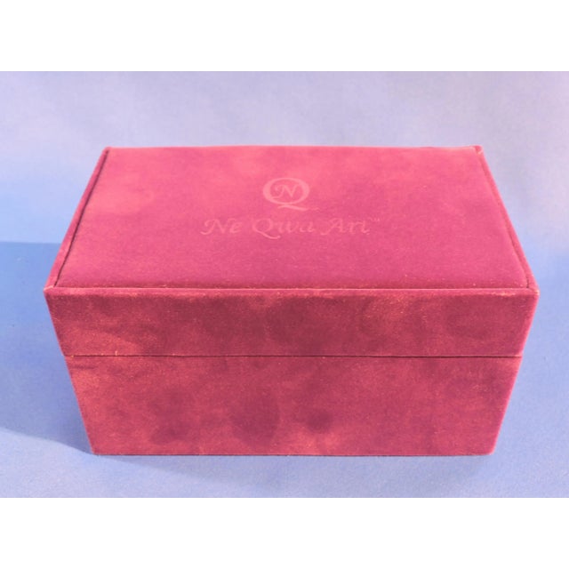 Hand Blown Reverse Painted Ornament Lost in Paradise by Michael Godard For Sale - Image 9 of 10