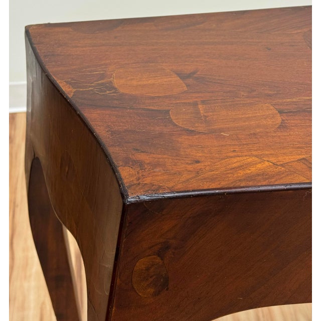 Italian Saber Leg Burlwood Console Table or Writing Desk For Sale - Image 9 of 17
