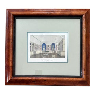 1920s Original German Chromolithograph Print Bookplate, Library of the New Mozarteum For Sale