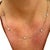 Gold Ladies 14k Yellow Gold 0.45ctw Round Diamond by the Yard Station Chain Necklace For Sale - Image 8 of 8