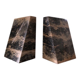 Vintage Marble Bookends -A Pair For Sale