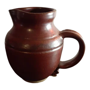 Vintage Art Studio Glazed Pottery Stoneware Pitcher