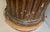 1840 Antique Ornate French Wooden Pedestal Column With Gold Highlights For Sale - Image 11 of 12