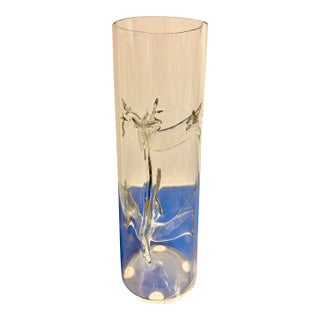 Rare Tony Zuccheri Murano Glass Tall Vase For Sale