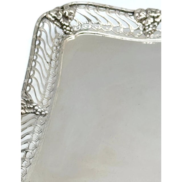 Silver Tiffany & Co. Sterling Tray Grape & Vine Design Influences Paulding Farnham For Sale - Image 8 of 12