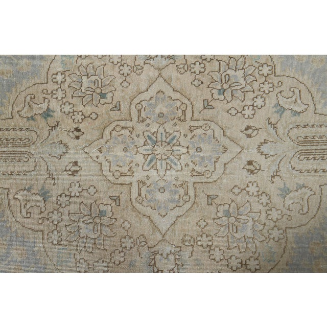 1970s Vintage Persian Handmade Wool Cotton Orange Area Rug For Sale - Image 10 of 11