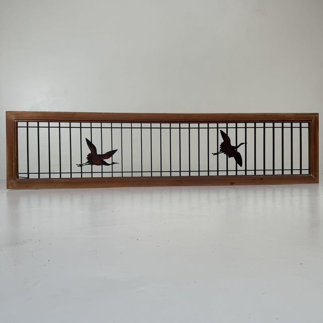 Japanese Ranma Panel with Cranes, 1930s For Sale - Image 13 of 13