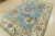 Traditional Oushak Rug 9′ X 11’8” Blue Wool Traditional Hand-Knotted Oriental Carpet For Sale - Image 3 of 12