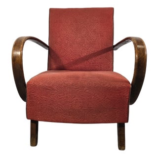 Art Deco Lounge Chair by Jindrich Halabala For Sale