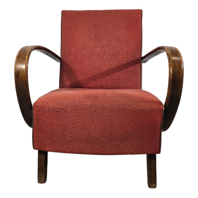 Art Deco Lounge Chair by Jindrich Halabala For Sale