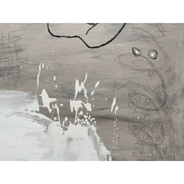 Modern Art Abstract on Canvas For Sale In Chicago - Image 6 of 7