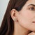 Vintage Inspired 1.8 Ct Natural Marquise Emerald & Diamond Stud Earrings 2 Pieces For Sale - Image 9 of 12