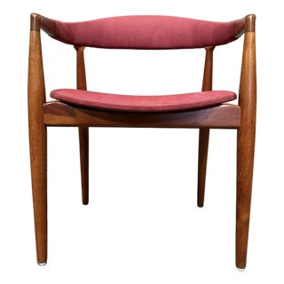 Attributed to Kai Kristiansen “Troja” Teak Armchair — Midcentury Danish Modern (1950s) For Sale