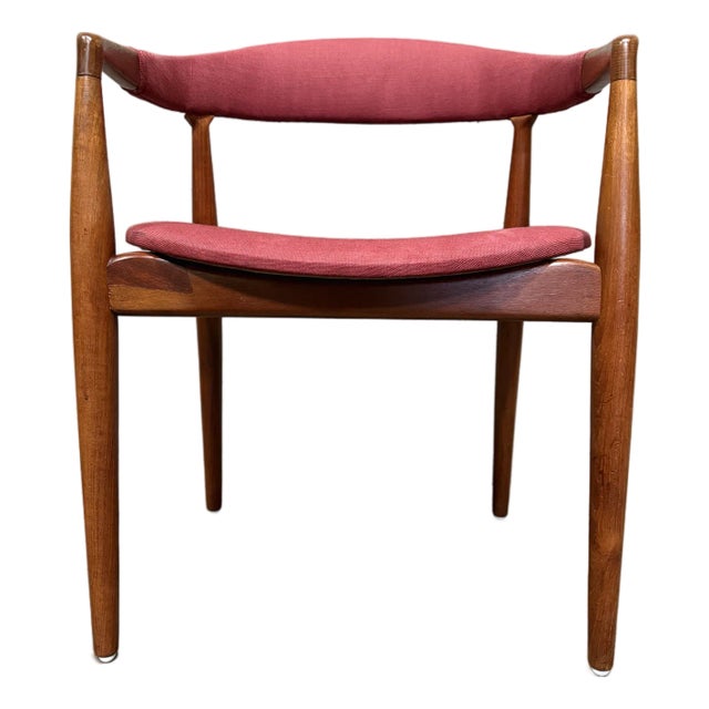 Attributed to Kai Kristiansen “Troja” Teak Armchair — Midcentury Danish Modern (1950s) For Sale