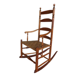 Antique 19th Century New England Shaker Maple Rocker