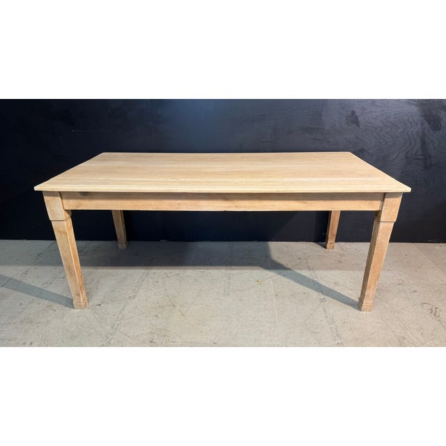 Vintage Kitchen Dining Table in Oak, 1925 For Sale - Image 15 of 15