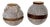 Art Deco French Companion Ceramic Vases from Odyv Berlot-Mussier, 1930s, Set of 2 For Sale