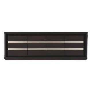 Mid-Century Brutalist Black Oak Sideboard, Belgium, 1970s For Sale