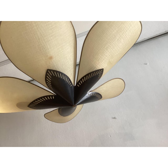 Black Ceiling Light, Italy, 1950s For Sale - Image 8 of 11