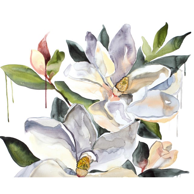 Original watercolor painting on canvas Artist: Elizabeth Becker Year: 2026 Size: 30" x 40" x 1" deep Signed on front...