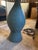 Rustic European Courbe Grey Ceramic Table Lamp With Rattan Shade by Athena Calderon For Sale - Image 3 of 6