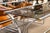 Maison Jansen Style Chrome Smoked Glass Console Sofa Table For Sale - Image 4 of 8